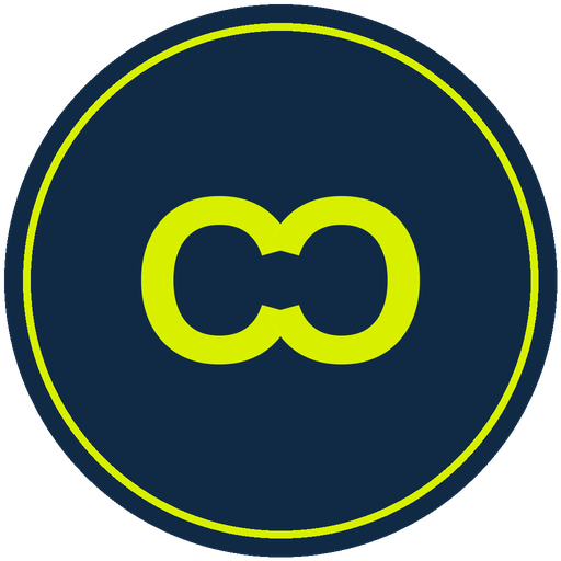 Claire Carter Tennis logo — interlocking CC monogram in a circular crest